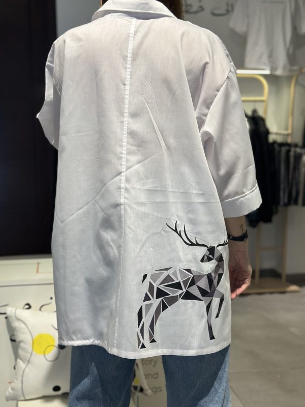 Poplin Fabric Shirt - Deer