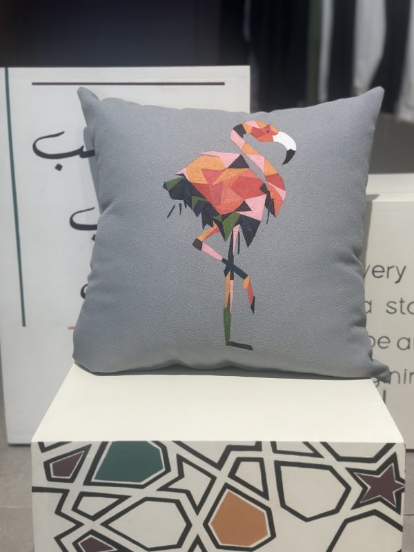 Printed Cushion - Flamingo