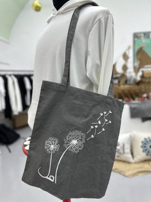 Printed & Hand Emroidered Tote Bag - Amal