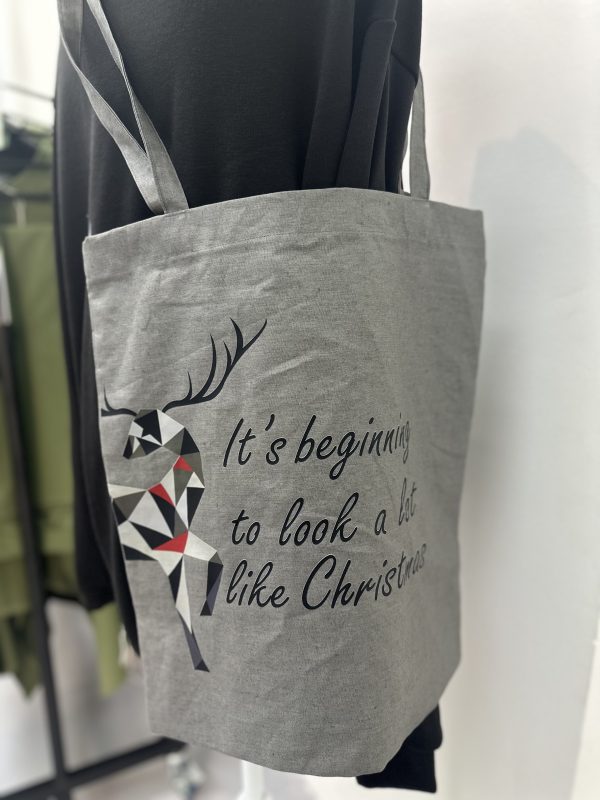 Printed Tote Bag - Christmas Deer