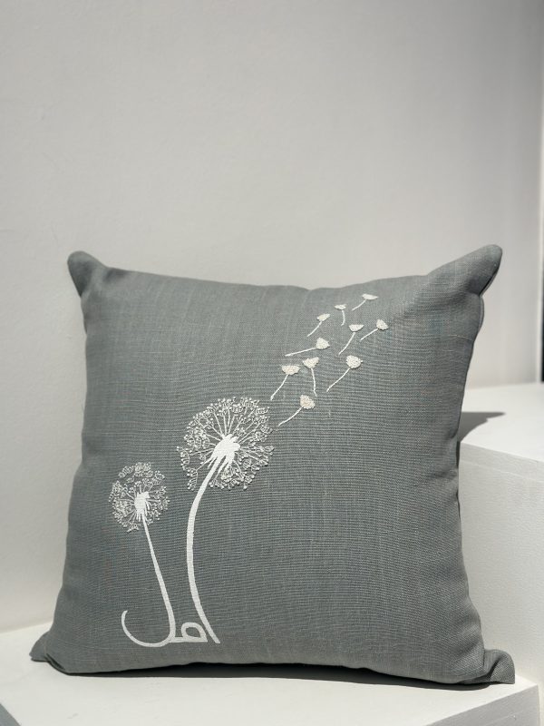 Hand Embroidered & Printed Cushion - Amal