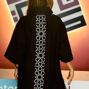 Poplin Shirt-Arabesque-Black