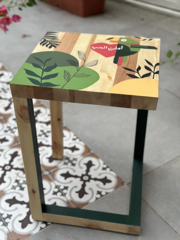 Hand Painted Stool